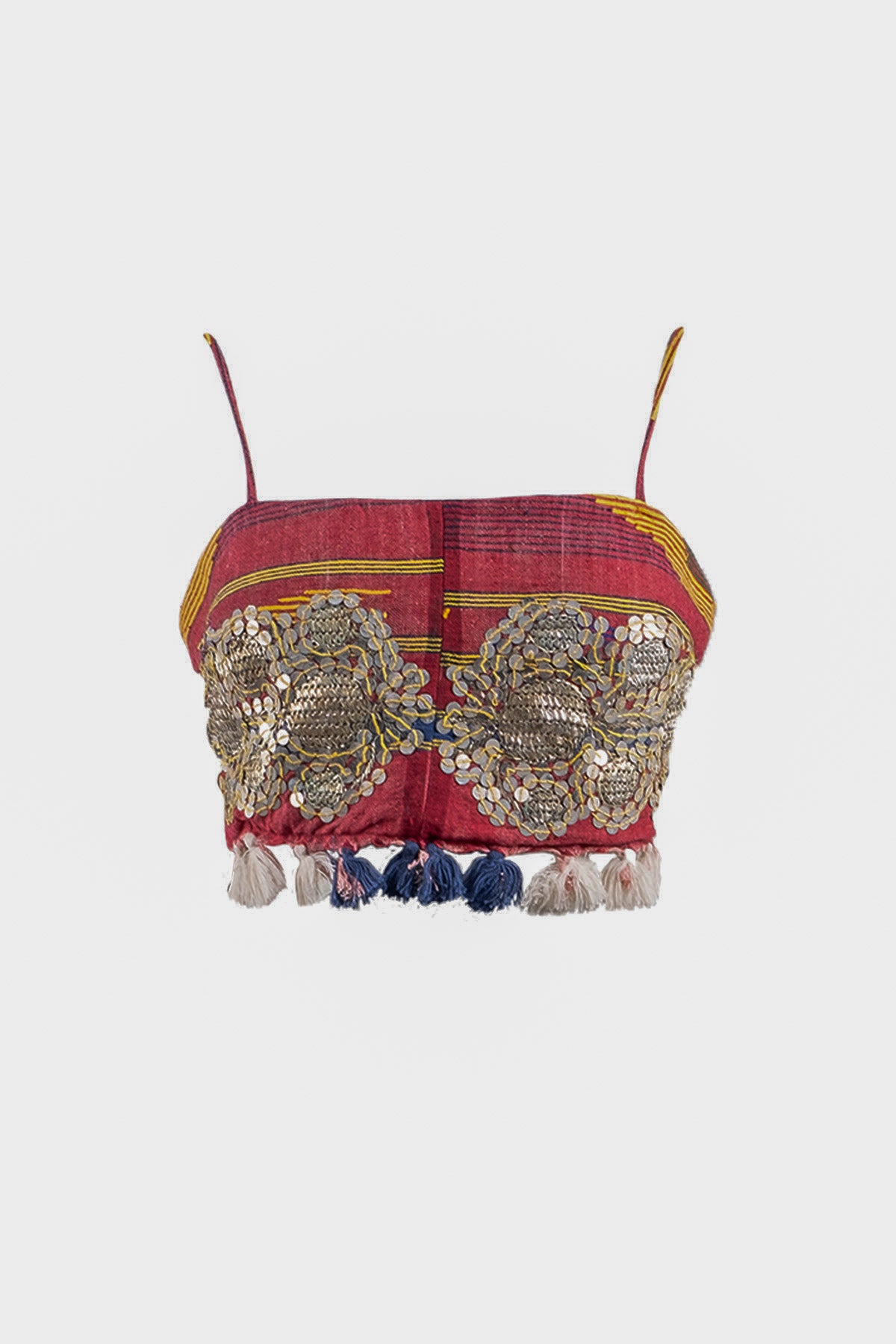 Upcycled Apron Crop Top