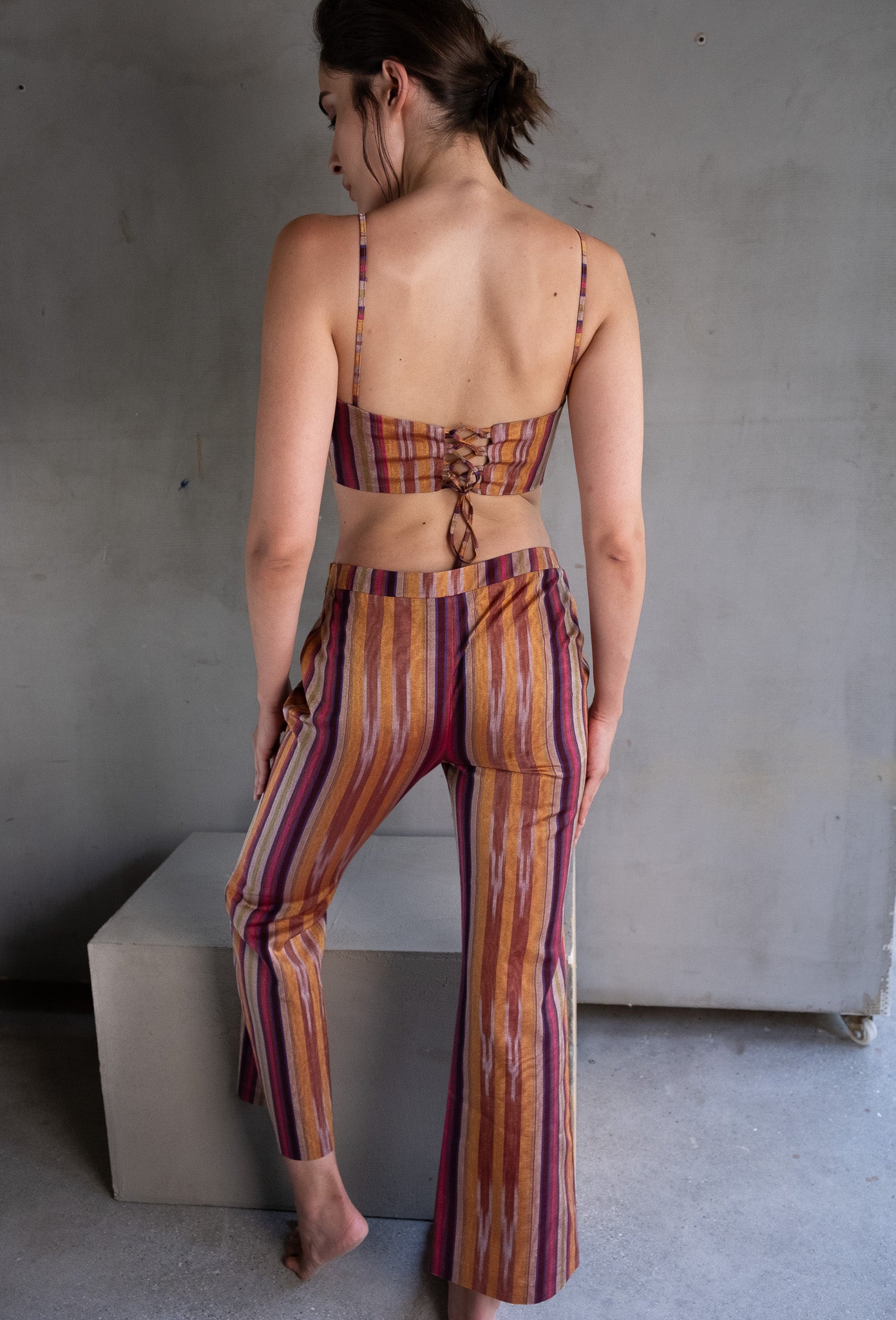 V Belted Kutnu Pant