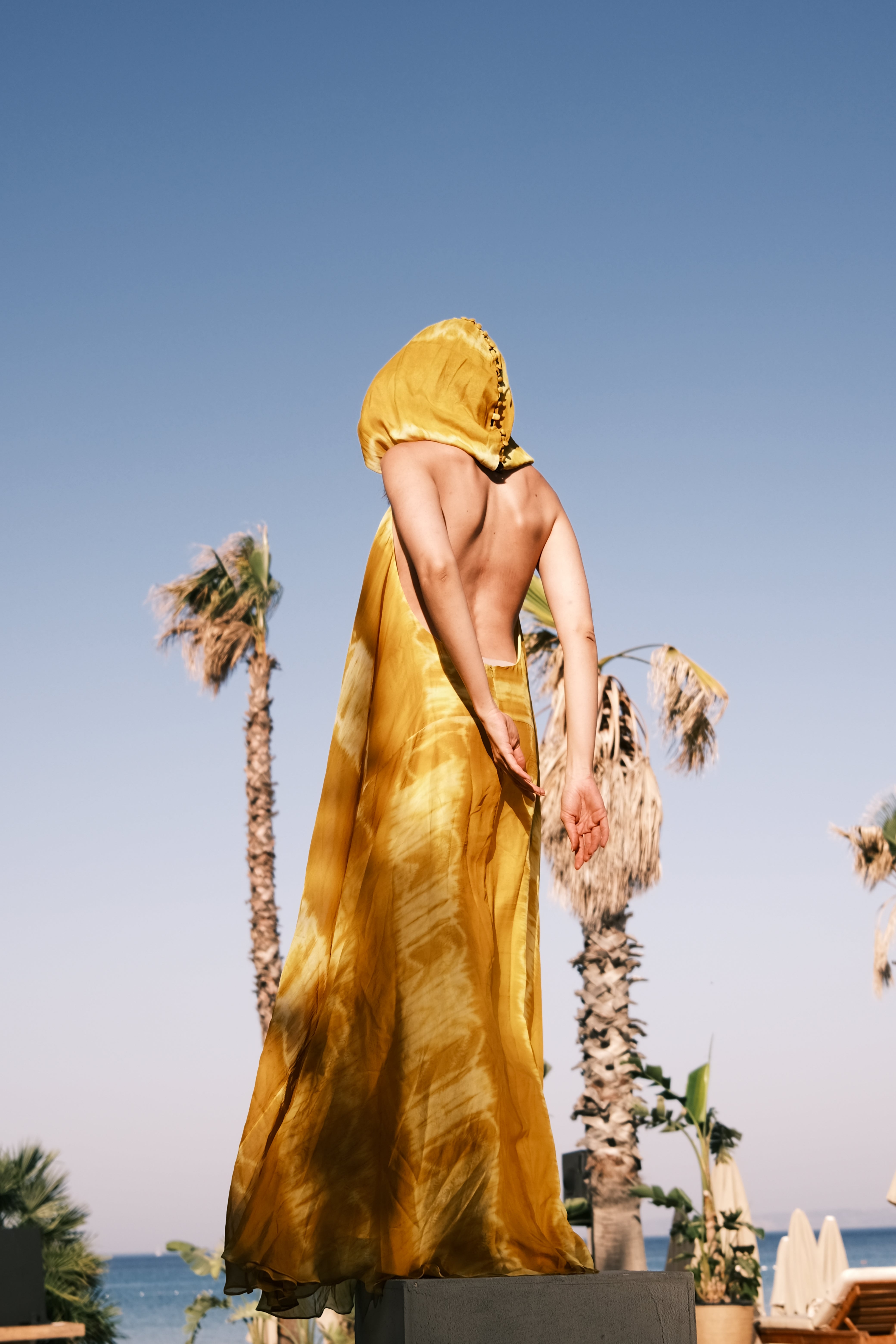 Hooded Loose Maxi Dress